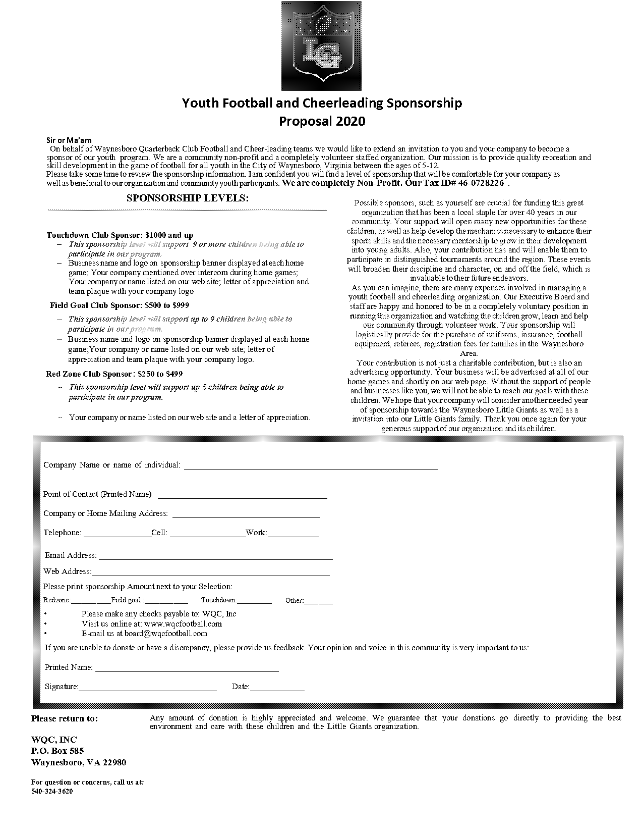 cheerleading donation letter template